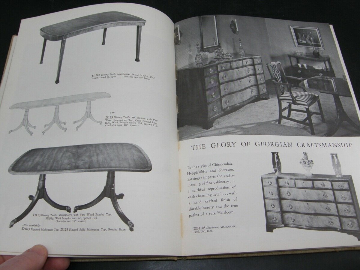 0034:: 1952 1st Ed. Kittinger Furniture sales catalog #83 hardback Illustrated with photographs - Image 6