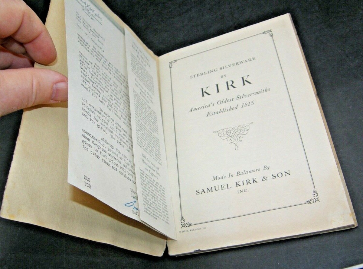 0033:: 1935 1st Ed. Catalog "Sterling Silverware by Kirk America's Oldest Silversmiths" Baltimore Maryland - Image 4