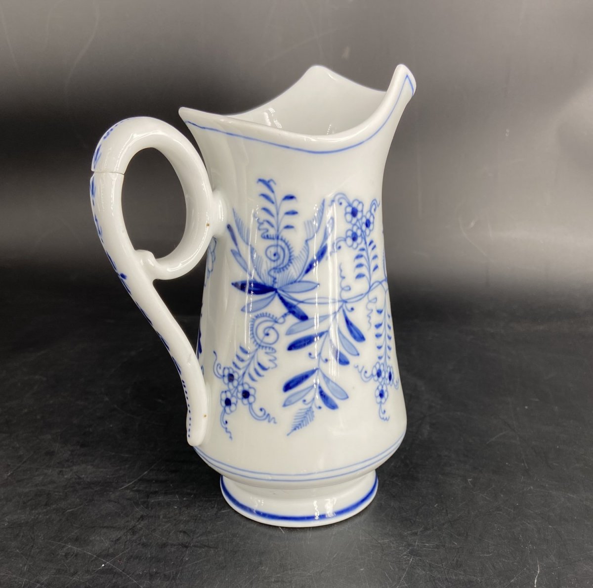 1800s Meissen crossed swords, milk pitcher: 6¼”H - Mark C. Grove