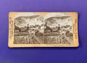 0714:: Stereoviews: 1900 Western Alaska, the Klondike, a Street Scene, Dog Sled Team. Universal View Company. William H. Ray Publishers. No #.