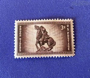 1220:: Stamps, U.S., 3c, Rough Riders, Spanish-American War, uncirculated #973