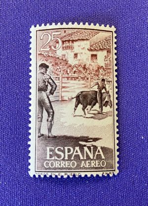 1145a :: Stamp, 1960, BULLFIGHTING, Spain, 25 multicolored unused