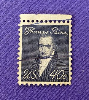 1209:: Stamps, US, 1968, 40c, Thomas Paine, cancelled #1292