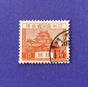 1146b :: Stamps, Asia, Japan, 1913, Tazawa, carmine rose 10sen, canceled, Sc#244.