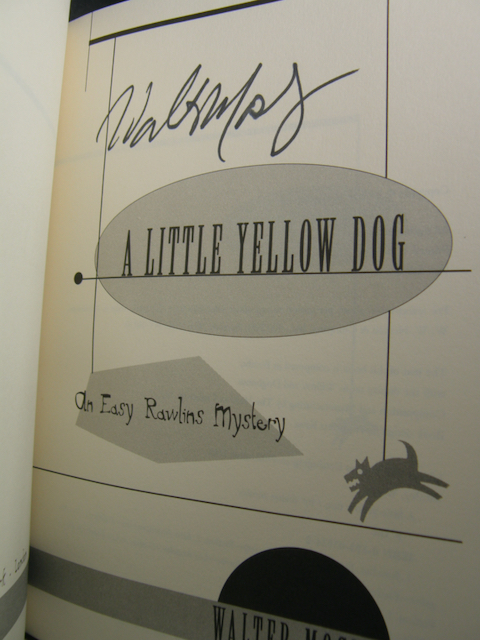 1703:: -SIGNED- 1st Edition 1996: "A Little Yellow Dog" by Walter Mosley - Image 2