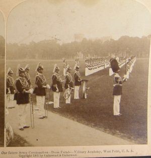 2074:: Stereoviews: 1901 US Military Academy at West Point Dress Parade. Underwood, no #.