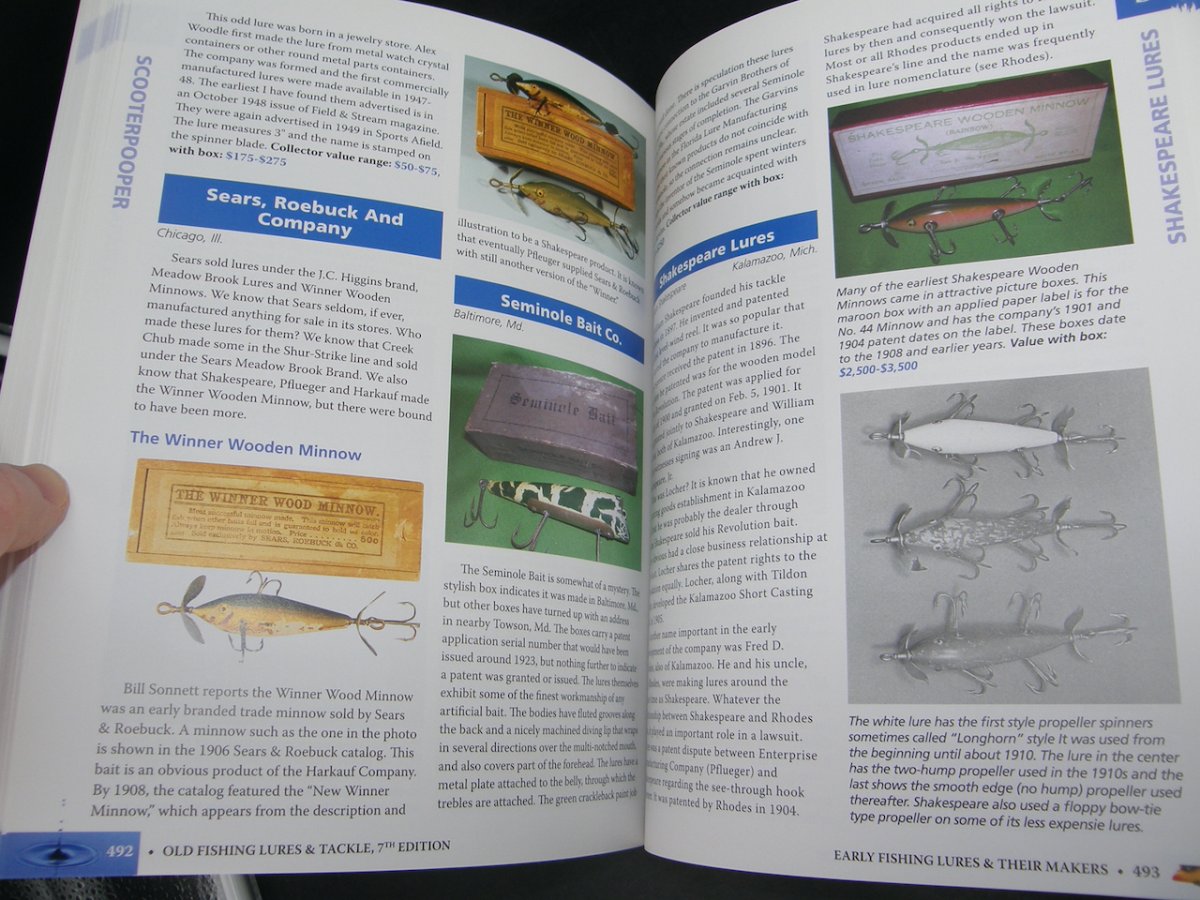2266:: Books, Antiques, Old Fishing Lures & Tackle, ISBN 9780896892521 "Old  Fishing Lures Tackle: Identification Value Guide" by Carl F. Luckey - Mark  C. Grove