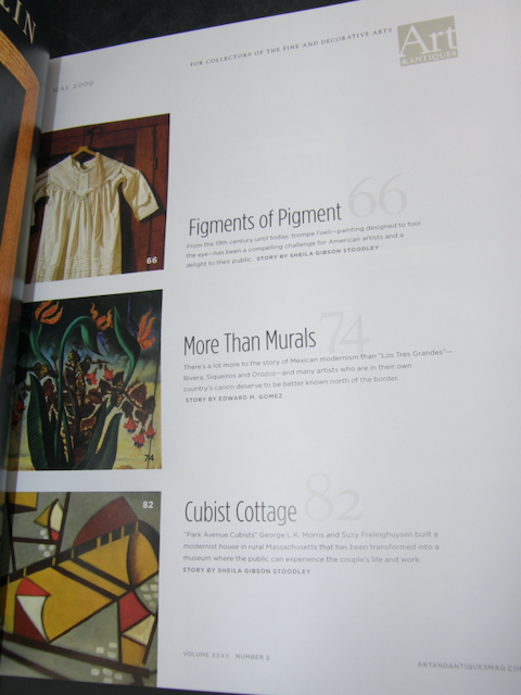 2446:: Art & Antiques, Magazine, MAY 2009, Vol.XXXII, No.5, Fooling the Eye, Mexican Modernists, Will Barnet, Exploring Parma, Japanese Screens - Image 4