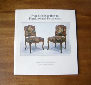 3090:: Sothebys Park Bernet Inc. Auction Catalogue, November 29, 1980, York Avenue Galleries, French and Continental Furniture and Decorations, Sale 4485Y,