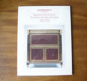 3093:: Sothebys New York, Auction Catalogue, May 21st 1988, Sale 5718, French Furniture, Decorations, Porcelain, Carpets,