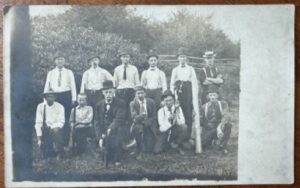 3233:: RPPC Gentlemen's Shooting Club group Photo ca.1900 weapons displayed